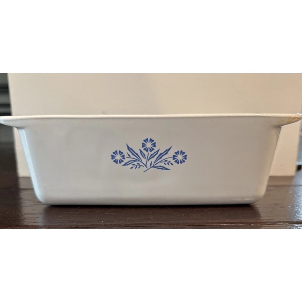 Vintage Corning Ware P-315-B Blue Cornflower 9x5 x3 Bread Loaf Pan Dish cooking